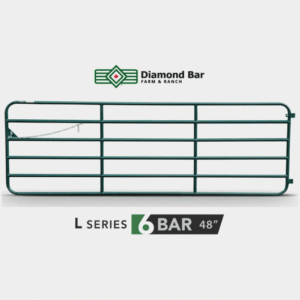 16' diamond bar 6 bar gate green