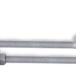 3/4" x 16" Threaded Hinges Galvanized, Pair