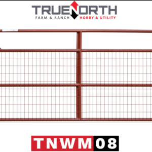 8' True North Utility 4 Bar Mesh Gate Red