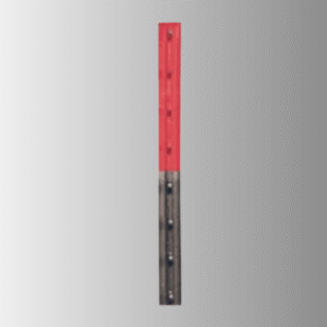 T-Post 8' Studded Grey with Red Top