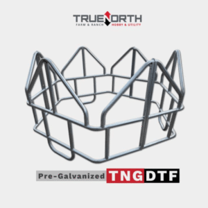Utility Round Tombstone Bale Feeder 7' Galvanized